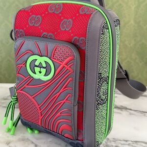 Gucci 763430 Two-way‎ Jersey GG Cloth backpack